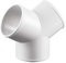 3.8 Inch 97mm Y Piece Connector 3 Way Round Plastic Ducting and Fittings for Extractor Fan Ventilation