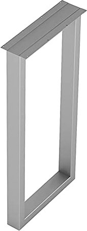 GEREP Tischgestell Kufengestell Tischkufen, DIY Esstisch, Schreibtisch, Couchtisch, Bank, Einfache Montage/Silber / W30×H70cm