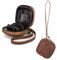 Custodia Protettiva in Pelle Cover per Powerbeats Pro, Custodia Portatile a Protezione Completa Cover Antiurto con Cordino per Powerbeats Pro Auricolari Wireless Cavi Monete Mini Oggetti Brown