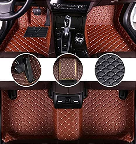 Auto Tappetini in Pelle su Misura per LAND ROVER Range Rover Sport(with computer box,light Square) 2010-2013, Antiusura Tappetini per Auto, Impermeabile Tappetini in Moquette, Timone Sinistro