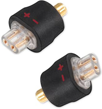 okcsc 0,78/0,75 Dual Pin Kabel auf MMCX Stecker Adapter Work for 0.78/0.75 2 Pin Cable Connected with Shure MAGAOSI K5 LZA4 A5 se215 se315 SE535 846 425 Black