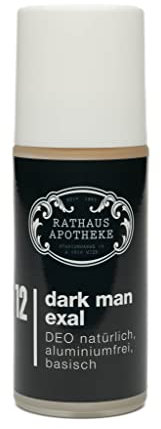RATHAUS APOTHEKE WIEN Deo Roll-on Nr.12 - Dark Man Exal - aluminiumfrei, basisch, natürlich, wirksam, 50 ml