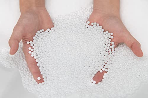 sunnypillow 300 Liter EPS Perlen Sitzsack Füllung | Hochwertige Styropor - Kügelchen Füllmaterial für Sitzkissen Nackenkissen Sitzsäcke Bean Bag Pouf Sessel | Mikroperlen - Geruchlos & Reinweiß