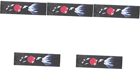 CLISPEED 5 Stück Blatt Skateboard-Aufkleber Mit Vier Rädern Longboard-Aufkleber Skateboard-Aufkleber Im Freien Griptape Für Longboards Rip-Stick Kran-Longboard Wasserdicht Sandpapier Japan