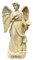 AngelStar Statuette Erzengel Gabriel, für drinnen und draußen, elfenbeinfarben, 11,4 cm
