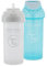 Twistshake 2x Gobelet Pour Bébé Avec Paille - 360ml | Bouteille D'eau Pour Bébé | Sans BPA | Gobelet D'apprentissage Pour Enfant | Blanc Bleu