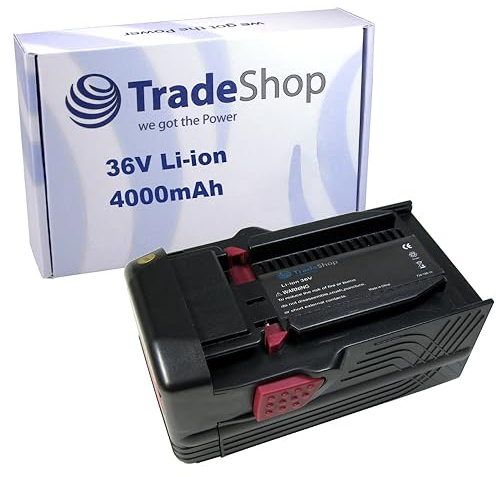 Trade-Shop Li-Ion Akku, 36V / 4000mAh kompatibel mit Hilti Bohrhammer Schlagbohrmaschine Akkuschrauber Bohrmaschine ersetzt B36 B-36 B-36-V B36 Battery