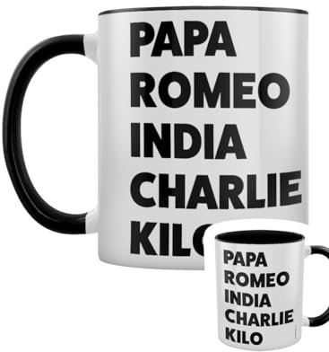 Grindstore Prick Phonetic Alphabet Black Inner 2-Tone Mug
