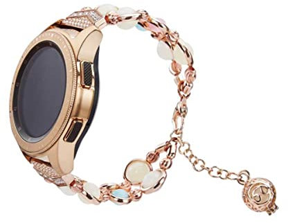 HEMOTON Uhrenarmband Für Smartwatch Ersatzarmband Aus Hochwertigem Material Kompatibel Mit Galaxy Watch in Roségold