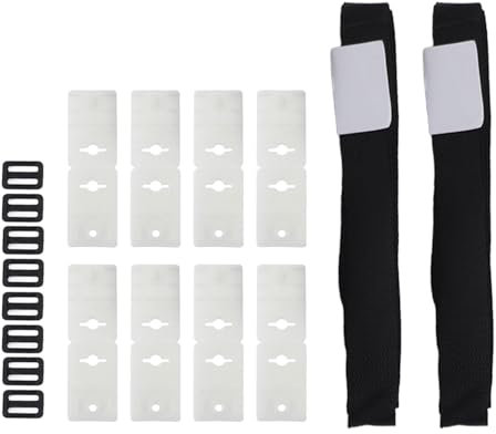 Wifehelper 8 Sets Pool Cover Reel Strap Kit, Adjustable Length Solar Blanket Roller Attachment for Swimming Pool