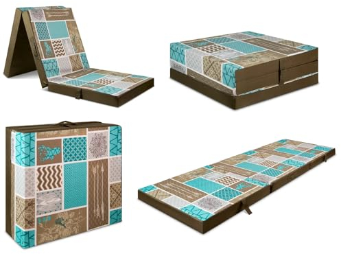 Preiswert&Gut Klappmatratze 190 x 60 x 7cm Klappbare Matratze Gewicht 3-4 KG Reisebettmatratze