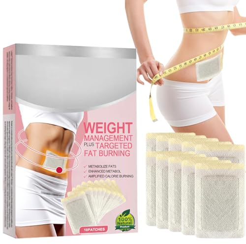 10 pcs Abnehmen Patch, Slimming Fettverbrenner Pflaster, Nabel Stick Fettverbrennung, Abnehmen Schnell Fettverbrenner, Bauchfett Taille für Bierbauch, Bauchfett Taille, Eimer Taille