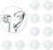 NIUSIMAN 10pcs faux nombril piercing clip silicone housse de protection silicone housse souple faux nombril piercing clip silicone inoffensif pour l'abdomen