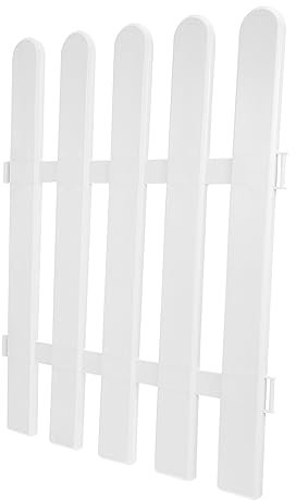 CIYODO Wegezaun Weißer Zierzaun Vielseitiger Gartenlattenzaun Für Den Außenbereich Und Den Urlaub