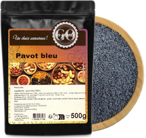 Pavot bleu 500 g - LA PLANTIGO