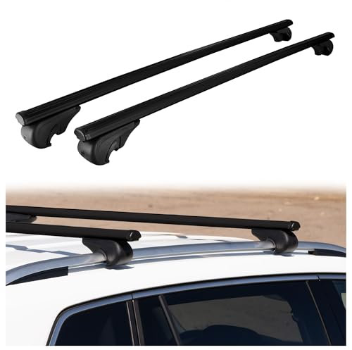CHROMEMASTER | Dachgepäckträger Dachträger | Kompatibel mit Renault Clio Kombi 2008-2012 | Er dient zum Transport Einer Dachbox, Fahrradträger, Leiter; Leichte Konstruktion aus Aluminium