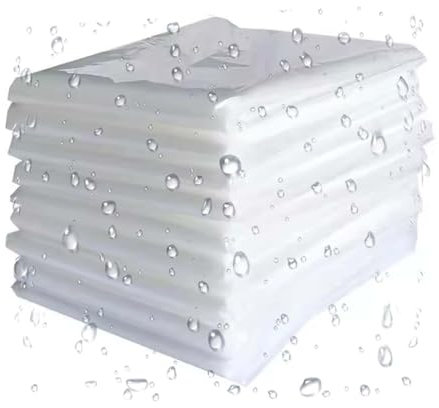 SRHIMEOS Baches Plastique Transparente 3x4m, Bâche De Protection pour Pergola, Bache Couverture Exterieur Impermeable avec Œillets, Résistant Aux Intempéries, Protection UV