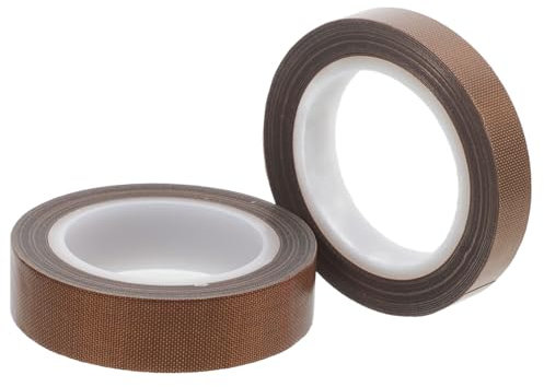 MUSISALY Auspuff Dichtband 2 Rollen Hochtemperaturband Dichtungsband Für Vakuumierer Ptfe-bänder Ptfe-band Für Versiegelung Handvakuumierband Ersatz Des Dichtungsbandes Handsiegelband Light Brown