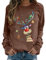Damen Outfit Weihnachtsfeier Rudolph Rentier Elfe Jumper mit Weihnachtsmotiv Langarmshirt Hässliche Tunika Langärmlige Sweater Langarm Oberteil Sweatshirt Damen Weihnachtspullover Damen
