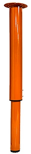 Jambes de Meubles réglables, 1 Pack Table Table Table Table, Iron Kitchen Worktop Breakfast Breakfast Push-Pull Lift Metal Legs, pour Les Pieds de Support de Bureau à Domicile (34-58 cm, Orange)