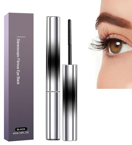 3D Curling Eyelash Iron, Ironeye Mascara, Iron Wand Mascara, Iron Wand Mas-cara, Waterproof, Long-Lasting and Smudge-Free (Black)