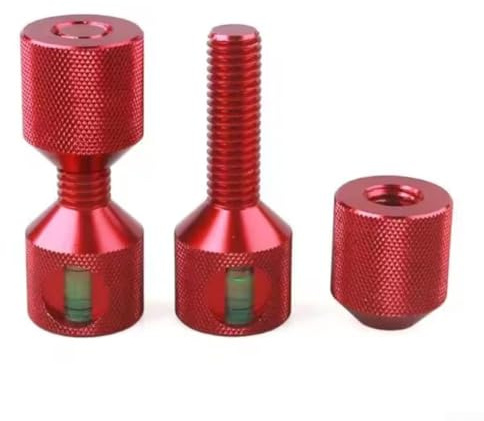 2 Stück Zwei-Loch-Flansch-Ausrichtungsstifte aus Aluminium mit eingebauter Wasserwaage für genaue Positionierung auf 1/2 35,6 cm 68 kg Flanschen
