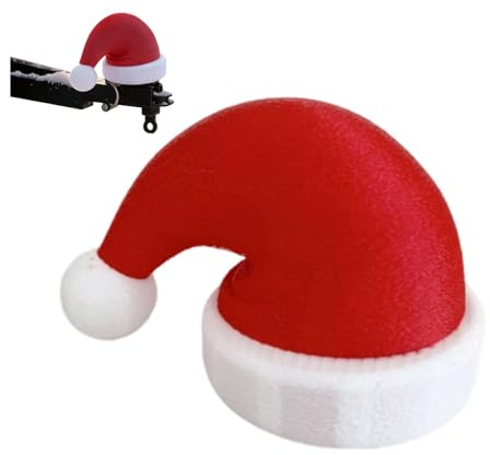 Anhängerkupplung Abdeckung Lustig, Weihnachtsmannmütze Helm Anhängerkupplung Schild, Anhängerkupplung Kappe Ø 50 mm für Anhänger PKW LKW RV Kunststoff Abdeckung Anhängerkupplung (Rot)