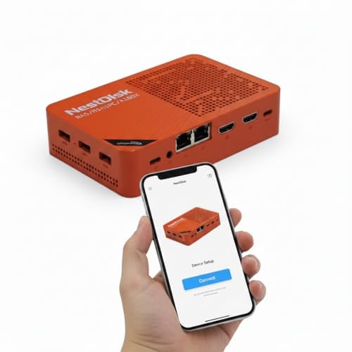 Youyeetoo NAS Mini iPC Quad-Core Intel N150, 4 alloggiamenti NVME (16TB Max), Dual 2.5G Ethernet WiFi 6, DDR5 da 12 GB, 4K a 3 vie, OMV preinstallato per casa/ufficio