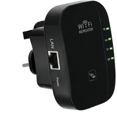 2026 WiFi Extender Booster, Wireless Signal Amplifier 2.4GHz 300Mbps WiFi Repeater with Ethernet LAN Port, Covers Up to 3000 Sq.ft & 45 Devices, Quick Setup Wireless Signal Booster for Home