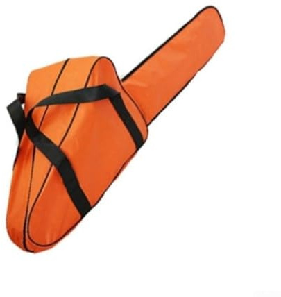 Waterproof Chainsaw Storage Bag for 20 Inch Guide Bar, 600D Oxford Case with Full Zipper, Lightweight Portable Cover for Electric Saw Tools in Outdoor Yard Activities(16-18in orange)