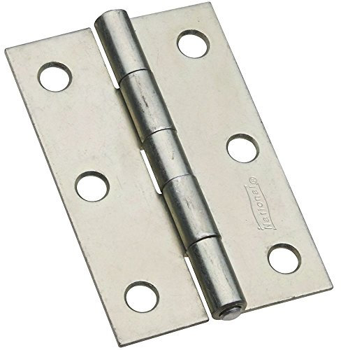 National Hardware N146-373 V518 Non-Removable Pin Hinges in Zinc plated, 2 pack