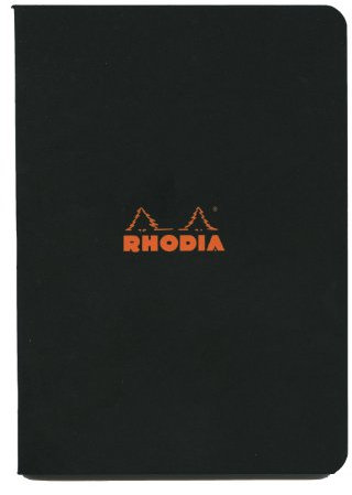 Rhodia 119183C Heft (DIN A5, 14,8 x 21 cm, kariert, 48 Blatt) 1 Stück schwarz