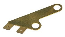 Kontaktblech - Masseblech - Loch.ø 6,3 mm, Lochabstand 28,6 mm, Kabelschuh 6,3 mm