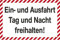 Parkschild - Ein- und Ausfahrt Tag und Nacht freihalten - 308636-30cm x 20cm