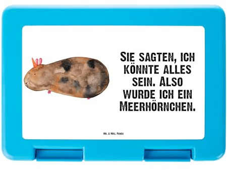 Mr. & Mrs. Panda Brotdose Einhorn Meerschweinchen - Geschenk, Brotzeitbox, Brotbox, Einhorn Deko, Unicorn, Butterbrotdose, Einhörner, Lunch box,