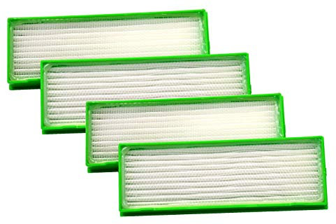 Premium Ersatzteile 4 Hepafilter Allergiefilter geeignet für Vorwerk Saugroboter VR 200 VR 300