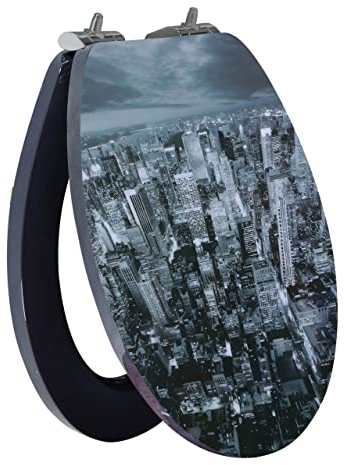 Primaster Toilettendeckel Skyline Absenkautomatik WC Sitz Toilettensitz Deckel