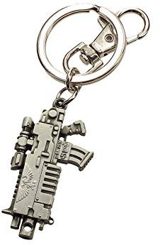 SEMIC - Porte-Clés - Bolter Metallic Finish Warhammer 40k, (ref. WHK-K007)