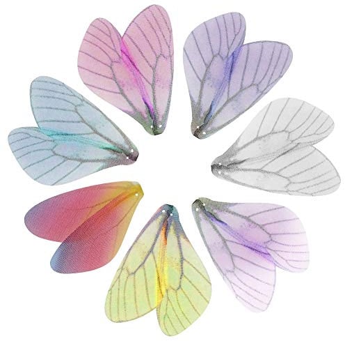 5 Paar Libelle Flügel Ohrringe Künstliche Handwerk Schmetterlingsflügel für Frauen Ohrring Vergoldeter Anhänger Schmuck