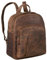 STILORD 'Summer' Daypack Frauen Leder Rucksack Kleiner Tagesrucksack Cityrucksack Vintage Stadtrucksack Elegant und Modern Rucksäcke Damen Echtleder, Farbe:mittel - braun