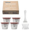 Madama - Capsule rechargeable et réutilisable compatible avec Nespresso. Acier inoxydable avec couvercles en silicone. Fabriqué en Italie. Lot de 4 capsules
