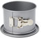 patisse 03524 Moule à Manqué Rond Bord Haut à Charnière Fond Amovible, Acier Revêtu, Silver Top, Ø12 x 9,5 cm, Argenté