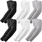 YQXCC 6 Pairs UV Sun Protection Arm Sleeves - Tattoo Cover Up - UPF 50 Sports Compression Cooling Sleeve for Men & Women