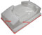 Marel Shop® - Vaschetta Acqua Bacinella Condensa per Frigorifero Congelatore 170 x 303 mm compatibile con Whirlpool Ignis Bauknecht per Modelli: WVG302/2 - WVG262/2 - WVG262/1 - MTM2111BSKS