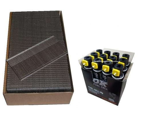 Clous Brads 1,6 x 60 mm avec 2 gaz Convient pour Paslode IM65 IM250 F16 Makita GF600SE Tjep TF-16/64 GAS 3G 2,5 m BR-04