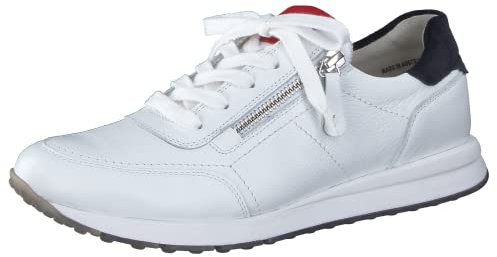 Paul Green Damen SUPER Soft,Frauen Low-Top Sneaker,Weiß/Rot/Blau (White.RED.Space),42 EU / 8 UK