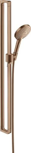 hansgrohe AXOR Citterio E Brauseset mit Raindance Select S 120 3jet Handbrause, 36735310, Farbe: Brushed Red Gold