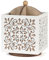 Optyuwah Rotating Utensil Holder for Kitchen Counter, Wood Utensil Organiser Silverware Organiser Rustic Cutlery Holder Utensil Crock, White Utensil Caddy for Forks, Spoons, Knives
