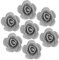 HOMSFOU 200 Pcs Bubble Rose Fake Artificial Rose Heads Artificial Wedding Flowers Wedding Rose Petal Heads Christmas Decorations Party Fake Rose Party Supplies Plastic Wedding Dress 3d