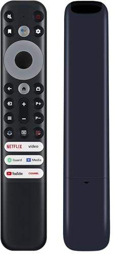 Universal Replacement for TCL-Google-TV-Remote, Compatible with TCL LED FHD HDR UHD QLED 4K Smart Googel TVs [NO Setup Required]